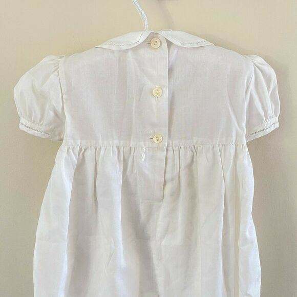 Pili Carrera Smocked Smocked White Romper 18 Months - Picture 7 of 9
